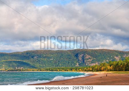 Morning On Agawa Bay Beach, Lake Superior, Ontario, Canada