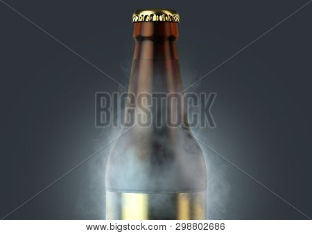 Beer Bottle With Condensation