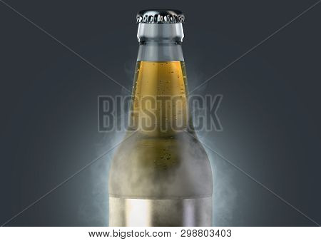Beer Bottle With Condensation