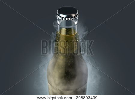 Beer Bottle With Condensation