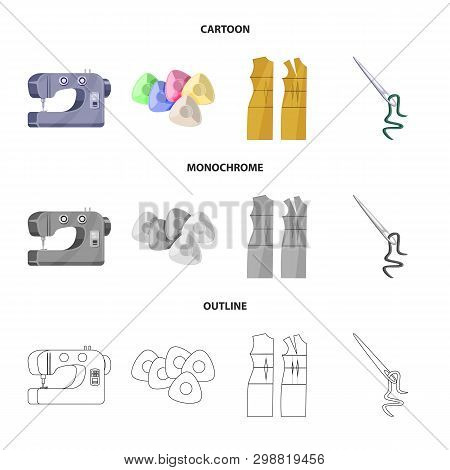Vector Illustration Of Craft And Handcraft Icon. Collection Of Craft And Industry Stock Symbol For W