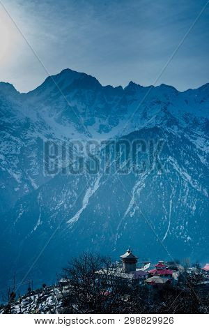 Landscape Of Himalayas - Beautiful Morning In Himalayan Village