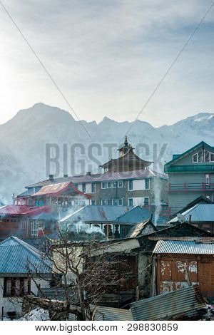 Landscape Of Himalayas - Beautiful Morning In Himalayan Village