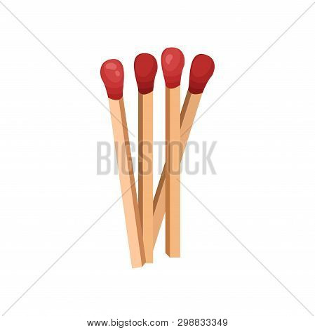 Several Matches Without A Box. Vector Illustration.