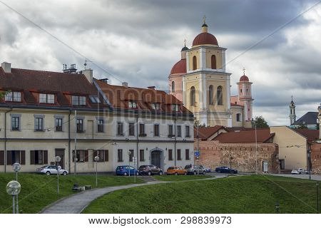 The Bastion Of City Wall, Renaissance-style Fortification In Vilnius, Lithuania
