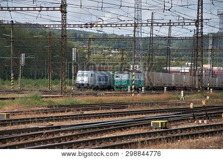 Ceska Trebova, Czech Republic, 8.9.2017: Railway Junction And Railway Station Ceska Trebova, Czech R