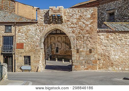 Gateway To The Medieval Town Of Ayllon. Segovia Spain
