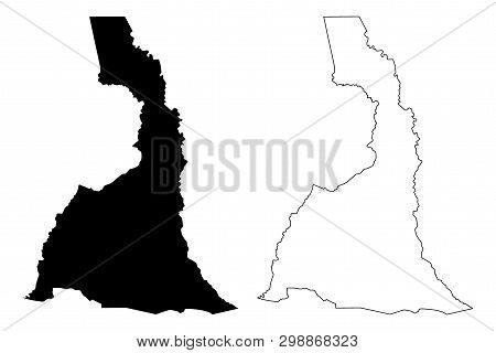 Far North Region (regions Of Cameroon, Republic Of Cameroon) Map Vector Illustration, Scribble Sketc