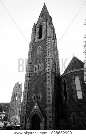 An Exterior View Of An Impressive Church Building In Crieff, Perthshire