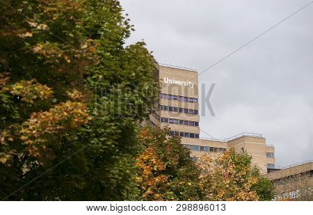 Huddersfield, West Yorkshire, Uk, October 2013, Schwann Building At The University Of Huddersfield