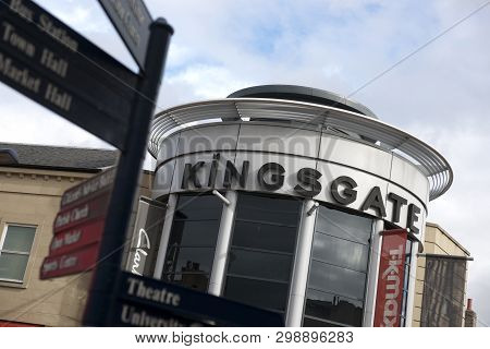 Huddersfield, West Yorkshire, Uk, October 2013, A View Of Kingsgate Shopping Centre