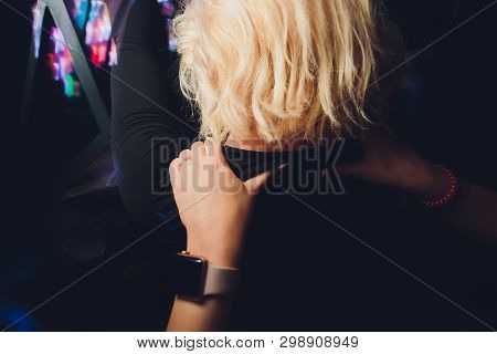 A Girl Is Doing Massage To Her Girlfriend.