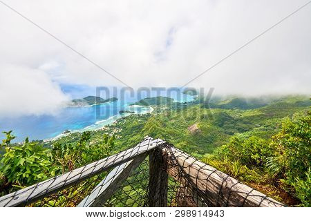 Point Of View From Morne Blanc Hill, Mahe, Seychelles
