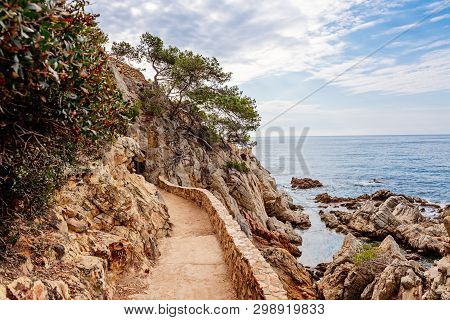 Cami De Ronda Tourist Track In Lloret De Mar