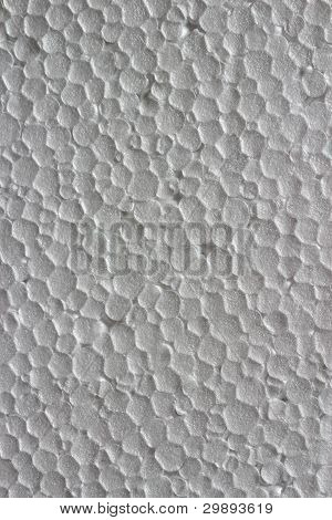bezešvá textura povrchu bílého polystyrenu v detailním