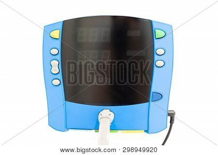 Presssure Measure Equipment Isolated On White, Emergency And Medical Equipment Concept