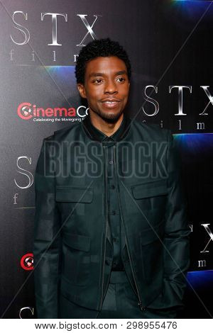 LAS VEGAS - APR 2:  Chadwick Boseman at the 2019 CinemaCon - STX films at Caesars Palace on April 2, 2019 in Las Vegas, NV