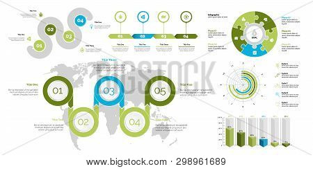 Business Inforgraphic Design Set For Management Concept. Can Be Used For Business Project, Annual Re
