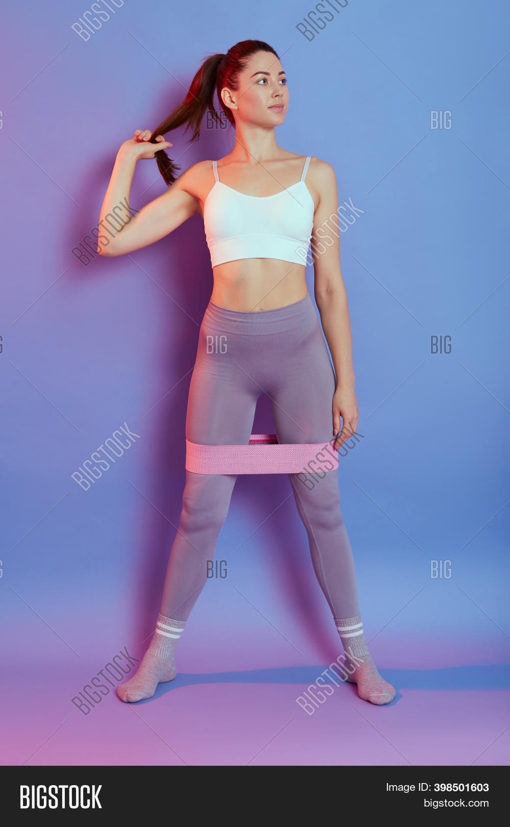 Sporty Lady Exercising Image & Photo (Free Trial) Bigstock