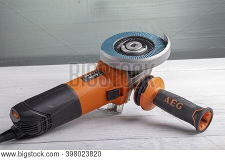 Minsk. Belarus. 03 December 2020. Studio Lighting. Tool Corner Mother Machine Aeg