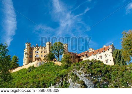 View Of Facade Of Famous Hohenschwangau Castle