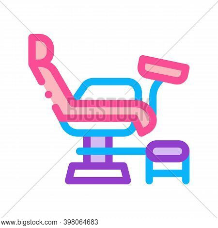Generic Chair Color Icon Vector. Generic Chair Sign. Isolated Symbol Illustration