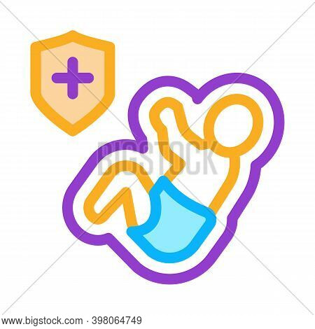 Born In Shirt Color Icon Vector. Born In Shirt Sign. Isolated Symbol Illustration