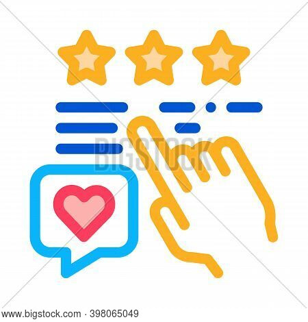 Review Copany Service Or Product Color Icon Vector. Review Copany Service Or Product Sign. Isolated 
