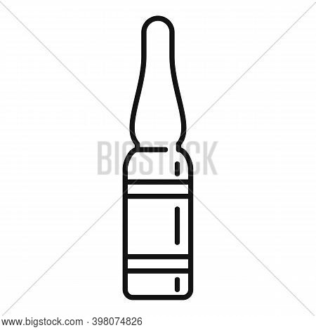 Syringe Ampule Icon. Outline Syringe Ampule Vector Icon For Web Design Isolated On White Background