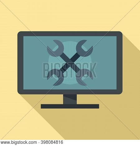 Tester Computer Icon. Flat Illustration Of Tester Computer Vector Icon For Web Design