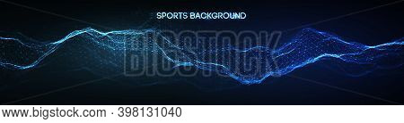 Sport Background Vector Illustration. Mixed Media Run, Soccer Website Background. Multi Sport Team C