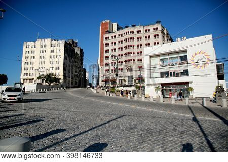 Salvador, Bahia, Brazil - December 2, 2020: Cine Glauber Rocha, Hotel Fasano In The Historic Center 