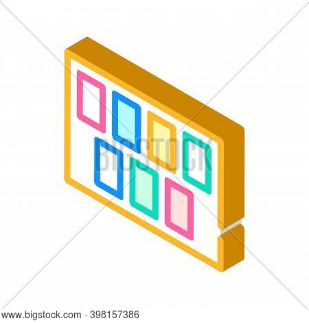 Luscher Test Glyph Icon Vector Illustration Color