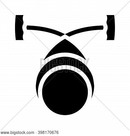 Thread Pottery Tool Glyph Icon Vector Illustration