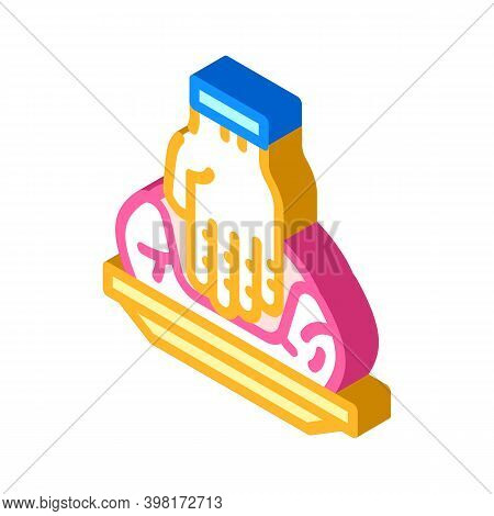 Hand Making Pot Isometric Icon Vector Illustration