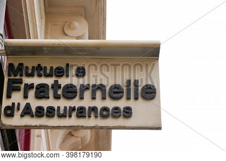 Bordeaux , Aquitaine  France - 12 01 2020 : Mfa Logo And Text Sign Front Of French Mutual Insurance 