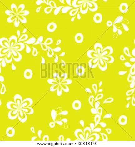 黄色の花のパターン