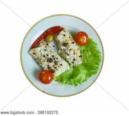 Filetti Di Orata Al Pepe Verde - Italian Dorada Fillet With Green Pepper