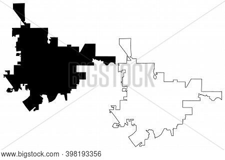 Gainesville City, Florida (united States Cities, United States Of America, Usa City) Map Vector Illu