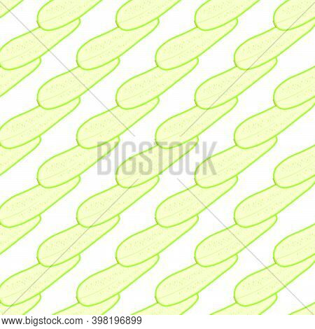 Illustration On Theme Of Bright Pattern Zucchini, Vegetable Squash For Seal. Vegetable Pattern Consi