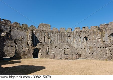 Restormel Castle Near Lostwithiel . This Is One Of The Four Chief Norman Castles Of Cornwall. The Ca