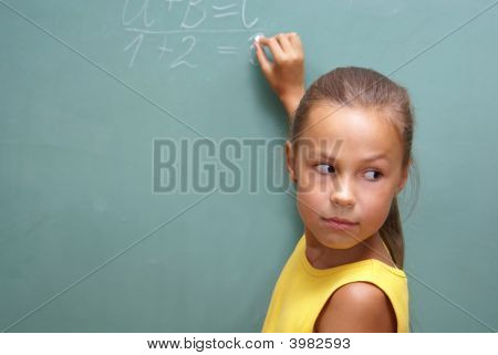 Preteen skolan flicka