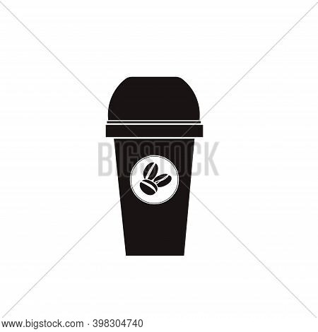 Coffee Cup Black Icon For Menu, Cafe, Signboards
