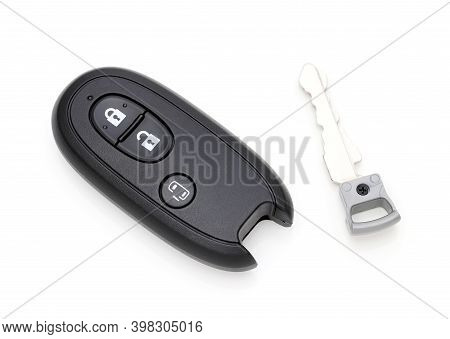 Car Vehicle Modern Black Key Remote Control Have Front Button, Slide-door Button.
