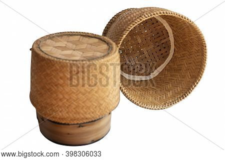 The Glutinous Rice Box Is Made From Bamboo As A Container For Putting Glutinous Rice Steamed Separat