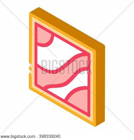 Multilevel Stretch Ceiling Icon Vector. Isometric Multilevel Stretch Ceiling Sign. Color Isolated Sy