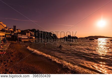 Resort Przno - Montenegro - architecture and nature background