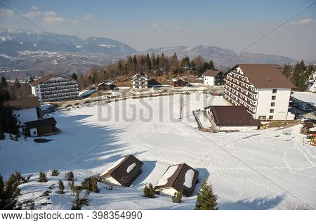 Cheile Gradistei, Romania - March 22, 2012: Fundata Resort In Cheile Gradistei.