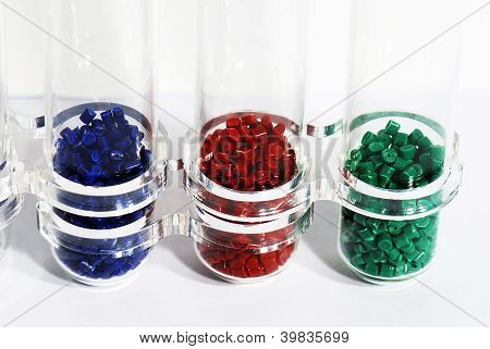สีฟ้าแดง-grenn ในห้องปฏิบัติการ