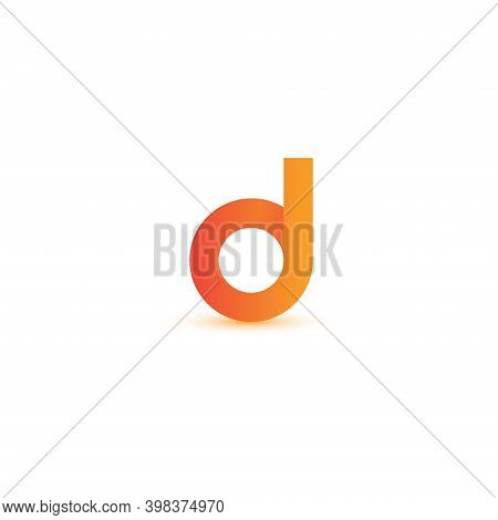 Letter D, Elegant Logo And Monogram For A Technologically Developing Startup, Logo Concept On A Whit